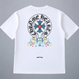 Chrome Hearts Men's White Short Sleeve T-Shirt